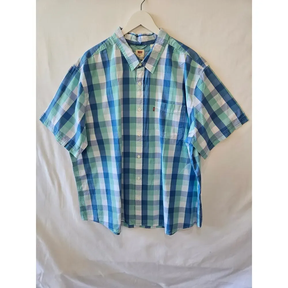 Levi's Shirts Casual Office Button Up Blue Green 3XL Bundle